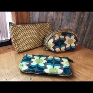 Fossil Make-up/Travel bags. Set of 3.